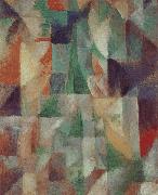Delaunay, Robert The Window towards to City Germany oil painting artist